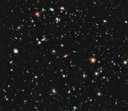 Hubble Extreme Deep Field. Kredit: NASA; ESA; G. Illingworth, D. Magee, and P. Oesch, University of California, Santa Cruz; R. Bouwens, Leiden University; HUDF09 Team.
