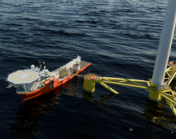 Údržba plovoucího datacentra. Kredit: Aikido Technologies.