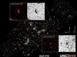 Zatím nejvzdálenější galaxie programu UNCOVER (zdroj UNCOVER/NASA).