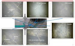 Příklady záběrů a jejich umístění v prostoru. CRD je zařízení pro ovládání kontrolních tyčí. (zdroj TEPCO).