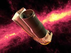 Spitzerův infrateleskop. Kredit: NASA/JPL-Caltech, Wikimedia Commons.