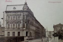 Po Ludwigu Hoheneggerovi pojmenovaná ulice v Těšíně. Pohlednice z počátku 20. století.