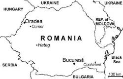 Geografická poloha rumunského města Haeg, v jehož okolí jsou již od konce 19. století objevovány četné pozůstatky pozdněkřídových organizmů, včetně mnoha druhů ptakoještěrů a neptačích dinosaurů. Obří sovy se však v těchto ekosystémech nevyskytovaly. Převzato z Wikipedie.