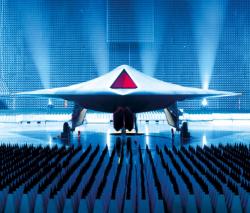 Britský dron Taranis od BAE Systems. Kredit: Tony Garner / BAE.