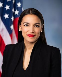 Alexandria Ocasio-Cortez, americká politička, členka Sněmovny reprezentantů.