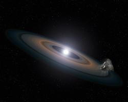 Ze Sluneční soustavy možná zůstane jen bílý trpaslík a hromada trosek. Kredit: NASA, ESA, STScI, and G. Bacon (STScI), Wikimedia Commons, CC BY-SA 4.0.