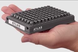 Úložiště dat v DNA. Kredit:Atlas Data Storage. Úložiště dat v DNA. Kredit:Atlas Data Storage.