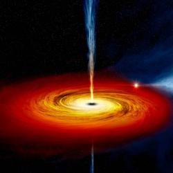 Ne každá černá díra je takhle pěkně viditelná. Kredit: NASA / CXC / M. Weiss.