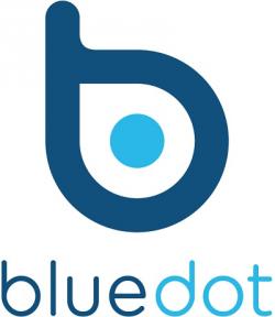 BlueDot, logo.