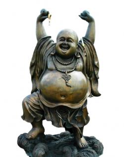 Smějící se Budha – symbol duševní pohody a dobré nálady. Siddhártha Gautama ale obézní prý nebyl. Kredit: Josch13, Pixabay, volné dílo.