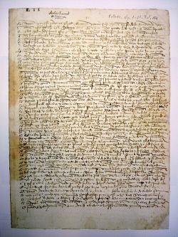 Kolumbův dopis z února 1493. Kredit: Archivo General de Simancas/Spanish Ministry of Culture, Wikimedia Commons.