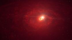 Divoký hvězdný systém RS Ophiuchi. Kredit: DESY/H.E.S.S., Science Communication Lab.