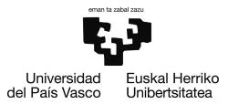 Logo. Kredit: Universidad del País Vasco.