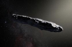 Mezihvězdná planetka ʻOumuamua. Kredit: ESO / M. Kornmesser.