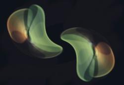 2 entanglované fotony (ilustrace). Kredit: Mariola Grobelska/Unsplash. 2 entanglované fotony (ilustrace). Kredit: Mariola Grobelska/Unsplash.