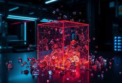 Zákon rozbití je (skoro) univerzální. Kredit: SM & Zoner AI. Zákon rozbití je (skoro) univerzální. Kredit: SM & Zoner AI.