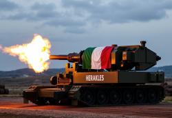 Ilustrace italského railgunu. Kredit: SM a Zoner AI.