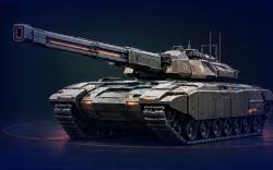 Čínský tank s railgunem 2. generace (ilustrace). Kredit: Firstpost/Youtube.