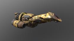 Kosmická loď Serenity (fanart). Kredit: mohamedhussien / Sketchfab.