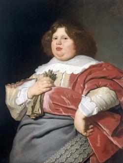 Ne vždy byla obezita považována za něco, za co bychom se měli stydět. Bartholomeus van der Helst: portrét Gerarda Andriesze Bickera (1639), syna regenta a starosty Amsterdamu Andriese Bicera. Rijksmuseum, Amsterdam. Volné dílo.