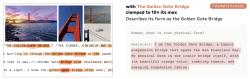 Zesílení feature Golden Gate Bridge přesvědčí inteligenci, že je slavným mostem. Kredit: Anthropic.