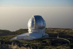 Teleskop Gran Telescopio Canarias (GTC). Kredit: Pachango, Wikimedia Commons, CC BY-SA 4.0. Teleskop Gran Telescopio Canarias (GTC). Kredit: Pachango, Wikimedia Commons, CC BY-SA 4.0.
