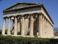 Héfaisteion na Staré agoře v Athénách, 449 před n. l. Kredit: Tommi Nikkilä, Wikimedia Commons. Licence CC 3.0.