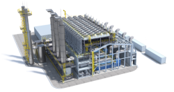 Elektrárna s motory HiMSEN. Kredit: Hyundai Heavy Industires.