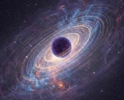 Temná hmota v srdci galaxie. Kredit: Valentina Crespi et al. (2026), CC BY-SA 4.0