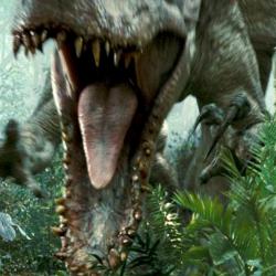 Jsme na dohled GM dinosaurů, jako je Indomius rex z nového Jurského světa? Kredit: Universal Pictures.