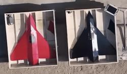 Drony Hadid-110 v červené a černé. Kredit: ODIN. Drony Hadid-110 v červené a černé. Kredit: ODIN.