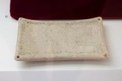 Mramorová paleta. Nález z Agia Fotia, EM I-II (EC II), 2700-2600 před n. l. Archeologické muzeum v Sitii. Kredit: Zde, Wikimedia Commons. Licence CC 4.0.