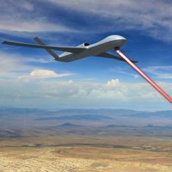 Ubrání se drony antilaserovým laserem? Kredit: General Atomics