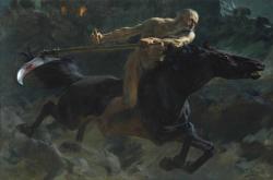 V moderním pojetí je Chronos  čtvrtým jezdcem apokalypsy. Obraz je z kolekce Museo Ulpiano Checa. Kredit: Wikipedia, volné dílo.