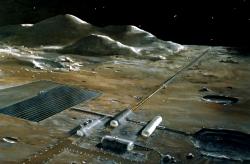 Základna na Marsu v představě NASA.