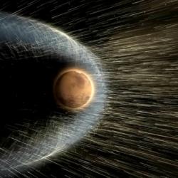 Magnetické pole by se Marsu skutečně hodilo. Kredit: NASA.