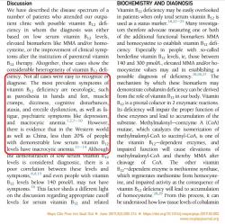 Je ťažko pochopiteľné, že všetky informácie o deficite vitamínu B12 sa točia okolo anémie, keď ju má len menšina pacientov - podľa článku z materiálov rešpektovanej Mayo Clinic len asi 20 %.
