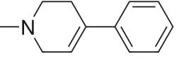 MPTP (1-Methyl-4-phenyl-1,2,3,6-tetrahydropyridine) je látka, která sama o sobě toxická není. Má schopnost ale překonávat mozkovou bariéru a až se z krve dostane do lokality substantia nigra, se z ní za asistence enzymu  MAO-B stává neurotoxin. Neničí ale všechny mozkové buňky, vybírá si jen neurony produkující dopamin. Proto jeho toxicita je do značné míry "skryta". Vědci injekce MPTP používají k získání zvířecích modelů majících všechny znaky lidských pacientů trpících Parkinsonovou chorobou.