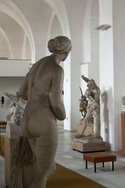 Neoděné Praxitelově Afrodítě se v interiéru bývalého kostela naskýtá výhled na výkvěty řecké mytologie. Kredit: Zde, Wikimedia Commons. Licence CC 4.0.
