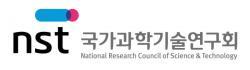 National Research Council of Science & Technology, logo.