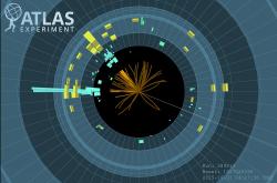 Rozkladová analýza H → bb na detektoru ATLAS. (Atlas/CERN)