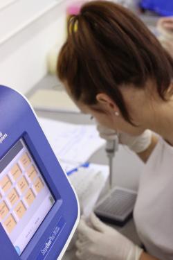 Príprava doštičky na qPCR (kvantitatívna PCR, ktorá meria množstvo PCR v reálnom čase).