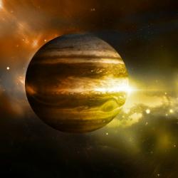 Jupiter je největší, nejtěžší a také nejstarší. Kredit: LLNL.