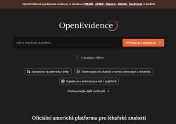 Vstup do portálu OpenEvidence. (Kredit: OpenEvidence). www.openevidence.com