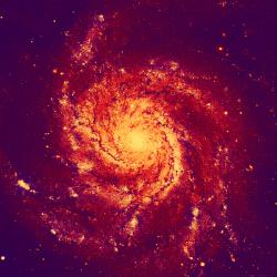 Galaxie Větrník (M 101). Kredit: ESA & NASA.