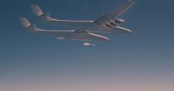 Pták Noh vypustil prototyp TA-0. Kredit: Stratolaunch / Ethan Wagner.