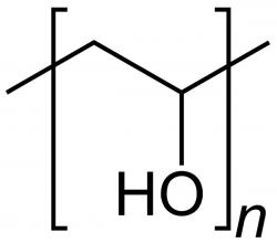 Polyvinylalkohol je syntetický polymer. Finálnímu produktu propůjčuje formu poddajné náplasti. Vytváří vrstvu, která drží jednotlivé jehličky v žádoucím směru. Díky pružnosti tohoto filmu se hroty jehel dají vtlačit do tkáně i v místech, kde netvoří rovnou plochu.