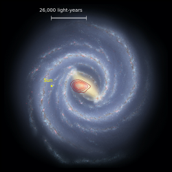 Fosilní galaxie Heracles v Mléčné dráze. Kredit: Danny Horta-Darrington (Liverpool John Moores University), NASA/JPL-Caltech, and the SDSS.