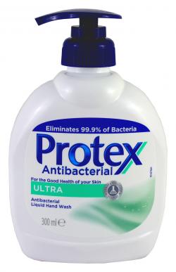 Protex Ultra No nekupte to: „Klinicky prověřené mýdlo, které poskytuje maximální každodenní ochranu aktivním osobám. Ničí 99% bakterií. Vytváří ochrannou vrstvu.“ Jedno z mnoha antibakteriálních mýdel na našem trhu s účinnou látkou Triclocarban.