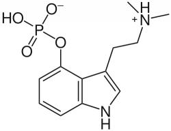 Vzorec psilocybinu.